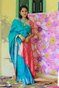 images of female removing pattu saree naked
