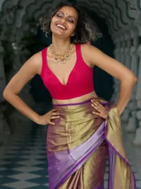 images of female removing pattu saree naked