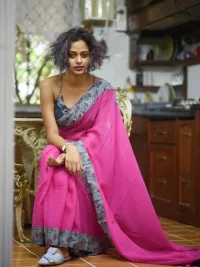 images of female removing pattu saree naked