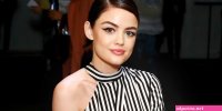 lucy hale is all smiles after working up a sweat on the first day of spring