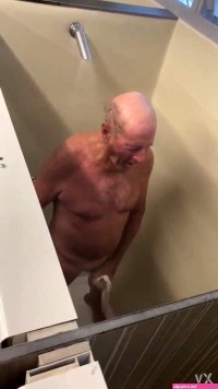 old man masterbates