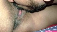 Indian husband licking her hot wifes pussy closeup