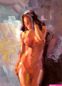 TOM BROWN FINE ART: TASTEFUL FEMALE NUDE by TOM BROWN