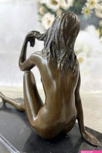 Sold at Auction: Tasteful Nude Woman Sitting Elegantly with Her Thoughts