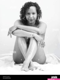 tasteful nude 35 year old mixed race female Stock Photo