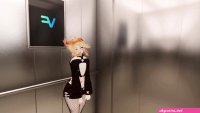 Femboy give you ASMR into a elevator