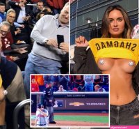 Models Julia Rose and Lauren Summer planning MORE X-rated stunts after flashing boobs at World Series