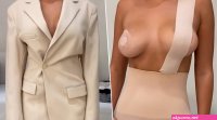 Kim Kardashian Shows You How to Get Gravity-Defying Breasts Using SKIMS Body Tate and Pasties Watch Video Tutorial