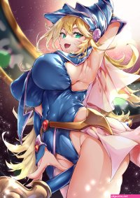big boobs thighs anime anime girls Dark Magician Girl Yu-Gi-Oh! portrait display