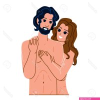Family Nude Vector. Woman Man Love Sexy Young Passion Kiss Together Sensual Girl Male Lovers Relationship Adult Romance Family Nude Character. People Flat Cartoon Illustration SVG
