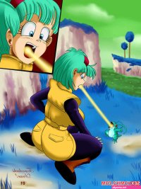 Porn comics Dragon Ball. Ginyu manga Erotic comic began to caress