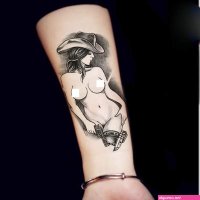Waterproof Nude Cowboy Body Tattoo Sticker Arm For Women Temporary Long Lasting Art For Geisha And Sexy Look From Soapsane 8.13