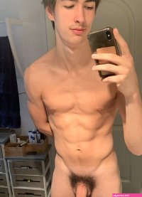 Selfie boy with hairy dick