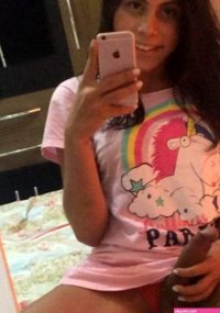 Cute Tranny Cock Selfie