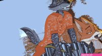 Diane Foxington And Mr. Wolf the Bad Guys And Etc Created By Bikomation Yiff Party