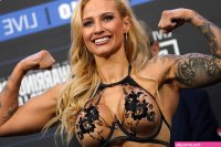 Boxing: Ebanie Bridges takes lingerie weigh-ins to the next level by promoting h