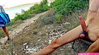 GENTLYPERV MEETS A PERVY GIRL ON A BEACH. During an exhibitionist day at the sea I find a cute woman