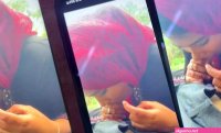 Horny hijabi mallu girl sucking in park