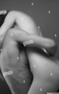 Lovers in the nude embrace tenderness detail bw model released couple partnership partners love affection affectionately sensually sensuousness touch embrace touch sex dear game eroticism erotically suture body contact passion...