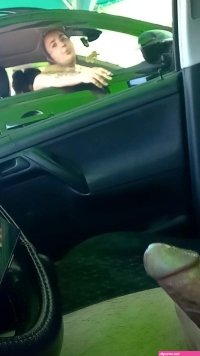 Public Parking Dick Flash Caught By Young Bbw