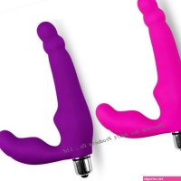 :Silicone Vibrating Strapless Strapon Dildo Prostate Massager Lesbian Strap On Dong Sex Toy for Women:Health Beauty