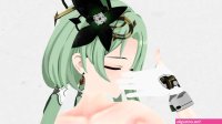 Griseo Honkai Impact 3rd Transparent Clothing Undress Dance Addiction Hentai MMD 3D Green Hair