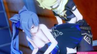 Keqing Opulent Splendor Genshin Impact 3D HENTAI ShortClips 2 doggy cum inside