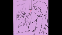 manilla nobi nobita nobi tamako doraemon animated highres 1boy 1girl 69 age difference camera cheating relationship double v drooling glasses hetero incest mature female mother and son on bed oral pants recording
