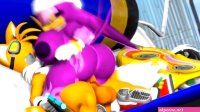 Tails Riding Wave