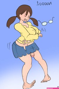 Amazing futanari cock growth for group sex