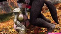 Werewolf Fuck Elf Whore Warrior In Forest Free HD Porn
