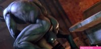 Rough Monster Sex Where Darck Lord Fucks Horny Redhead Bitch In Anal And Cum