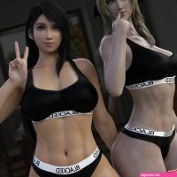 Porn comic Tifa Aerith. Final Fantasy. NordFantasy. Sex comic selection of 3D