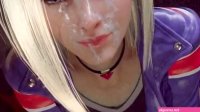 Cammy White in back alley