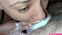 letting him ejaculate down my throat until the creampie comes down to the dicki regurgitated cum