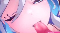 Furina Having Sex on a Beach Genshin Impact