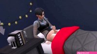 Goth Futa jerking on bed