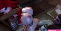 Two Futanari Elfs Fuck Juicy Redhead Warrior Babe Part 2