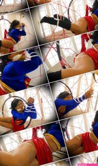 Supergirl Struggling in the SPYDRs Web