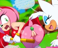 Hornygraphite Amy x Rouge Sonic