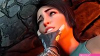 Lara Croft in a hot anal sex scene