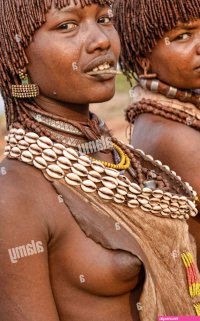 Girls of the hamar tribe hi-res stock photography and images
