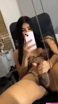 Massive cumshot compilation of beautiful tranny Michel Doll