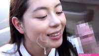 Asian Car Blowjob in the supermarket
