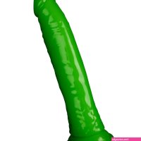Realrock Glow in the Dark Slim Dildo with Suction Cup 18 cm