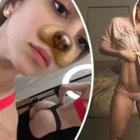 Getting my ass ready Gym goddess Anllela Sagra flashes ample booty in saucy mirror vid