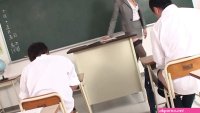 Japanese Teacher Masturbates and Gives a Blowjob in Class: In Japanese Porn by Nippon HD