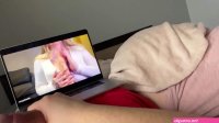 Step Brother watch Porn with Step Sister and her into Fucking 2