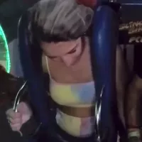 Flashing the camera on the slingshot ride
