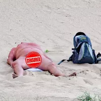 What YOU have to say about the naked man sunbathing on an Anglesey beach